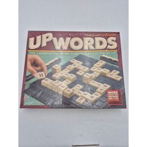 Upwords 3-Dimensional Word Stacking Board Game for Family Fun NIB